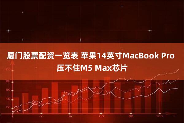 厦门股票配资一览表 苹果14英寸MacBook Pro 压不住M5 Max芯片