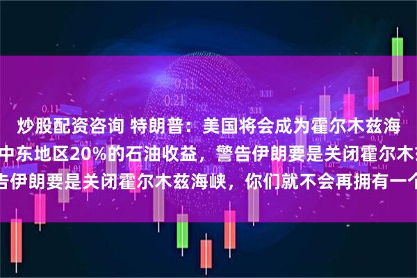 炒股配资咨询 特朗普：美国将会成为霍尔木兹海峡的“守护者”，收取中东地区20%的石油收益，警告伊朗要是关闭霍尔木兹海峡，你们就不会再拥有一个国家